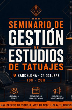 Seminario de Gestión de Estudios de Tatuajes, 24 octubre 2026, Barcelona